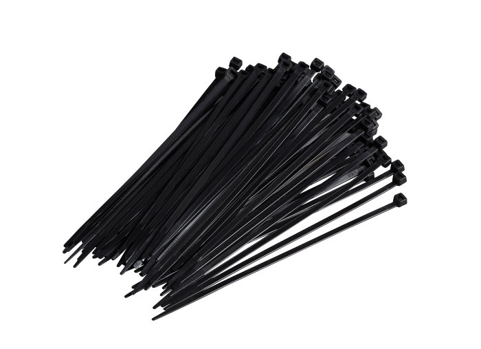 Kabelstrips 200 mm svart 100 stk.